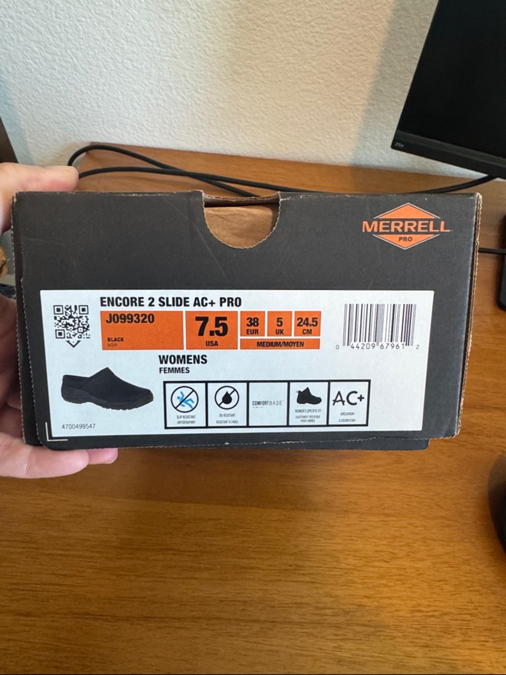 Merrell Womens Encore 2 Slide AC+ Pro - Black - J099320